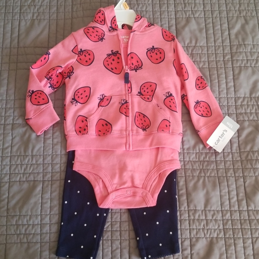 3 piece strawberry jacket set - Picture 2 of 3